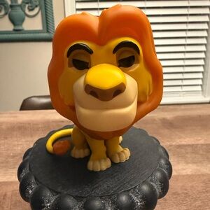 Lion King Mufasa Figurine with Orange Mane